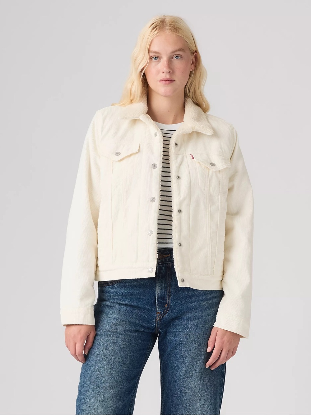 Levi’s Sherpa Mint Green Jacket